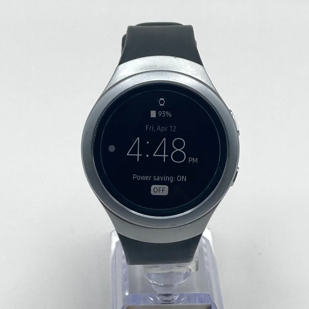 Samsung Gear S2 Smart Watch 44mm SM-R730A Works Silver Tone